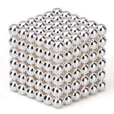 **LOCAL STOCK** 5mm Neocubes Buckyballs magnet balls BRIGHT SILVER  magnetic balls only