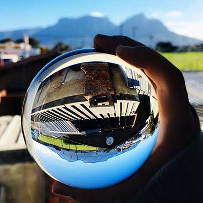 *LOCAL STOCK* Solid Glass Lens Ball 80cm