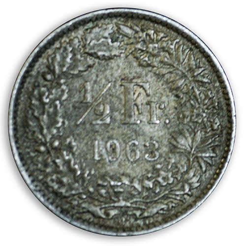 1963 Switzerland 1/2 Franc