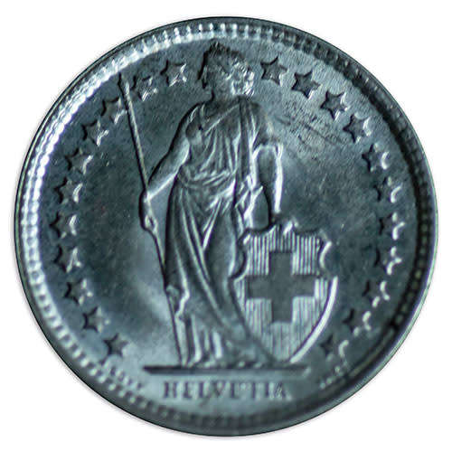 1959 Switzerland 1/2 Franc