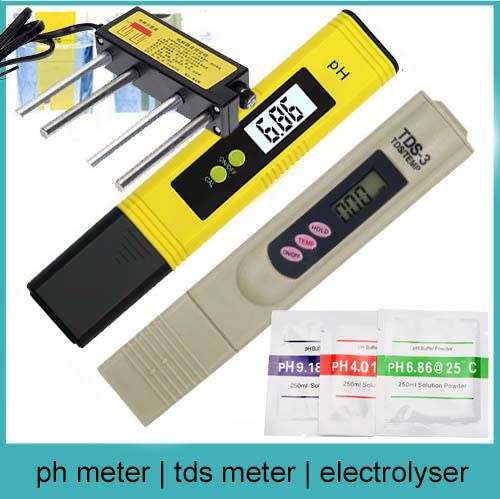 Combo 3 meters for one price PH Meter + TDS Meter + Electrolyzer boxed *LOCAL STOCK*