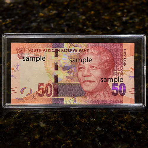 Bank Note Sleeve Protector Holder Solid Plastic Slab