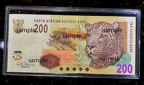 Bank Note Sleeve Protector Holder Solid Plastic Slab