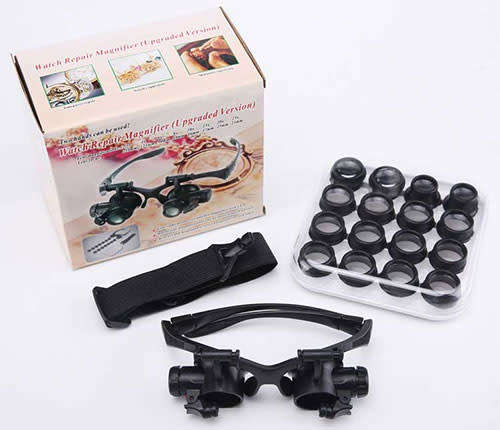 Jewelry Watch Repair Loupe 2.5X, 4X, 6X, 8X, 10X,15X,20X,25X Magnifier IMPROVED MODEL