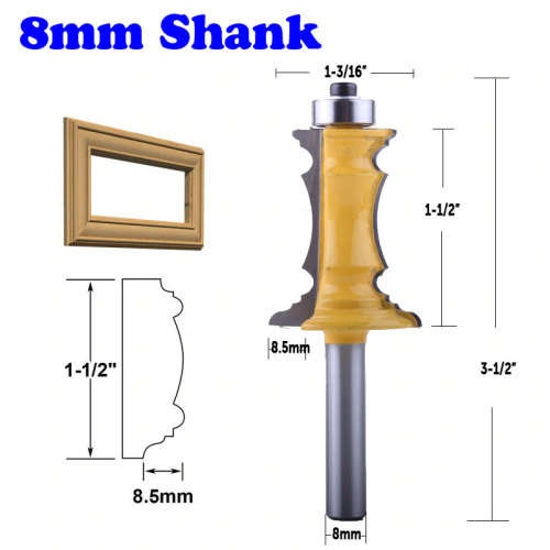 Miter Frame Molding 8mm shank Router Bit