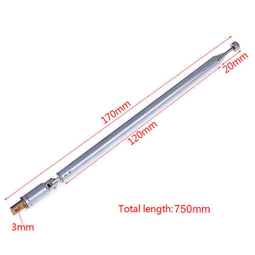 750mm Telescopic Antenna Aerial for Radio TV  **LOCAL STOCK**