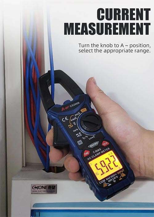 A-BF Digital AC/DC Clamp Meter Multimeter MAX/MIN NCV Current **LOCAL STOCK**
