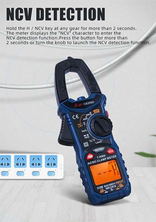 A-BF Digital AC/DC Clamp Meter Multimeter MAX/MIN NCV Current **LOCAL STOCK**