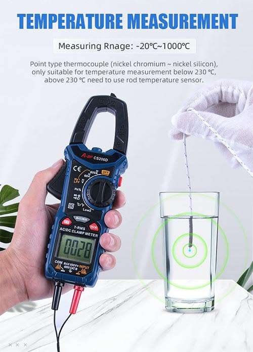 A-BF Digital AC/DC Clamp Meter Multimeter MAX/MIN NCV Current **LOCAL STOCK**