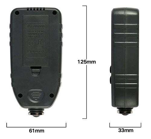 TC100 Coating Thickness Gauge Ultra-precise 0.1micron / 0-1300 with calibration plates