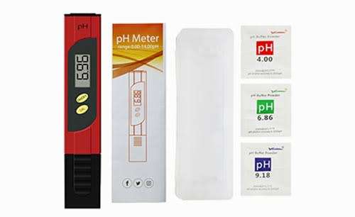 High Precision ph Meter with batteries, buffer powders and hard box *LOCAL STOCK*