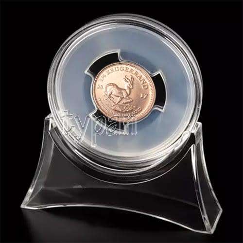 45mm coin capsule with clear size 22mm insert with display stand