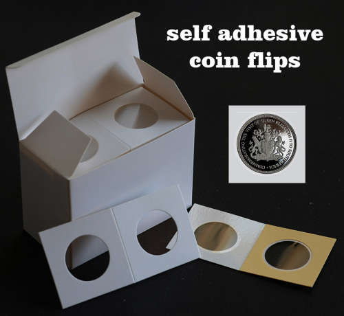 27.5mm self adhesive coin flip PVC free