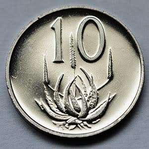 1969 South Africa 10c English proof nickel
