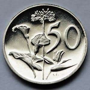 1981 South Africa 50c proof nickel