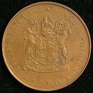 1990 South Africa 2c bronze fine