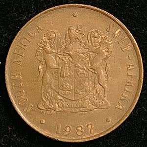 1987 South Africa 2c bronze fine
