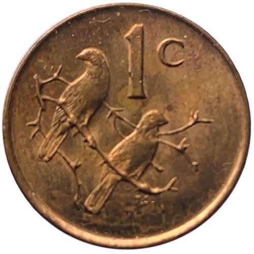 1983 South Africa circulated 1c fine