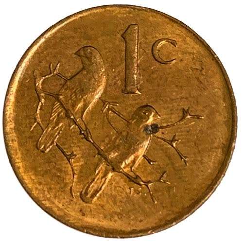 1982 South Africa circulated 1c fine