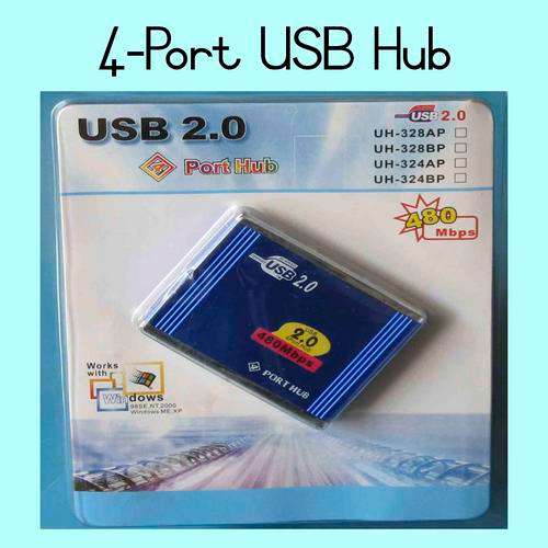 4-Port USB 2.0 Hub including power supply