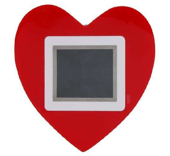 2.4" LCD Screen Heart Shaped Digital Photo Frame (Red)