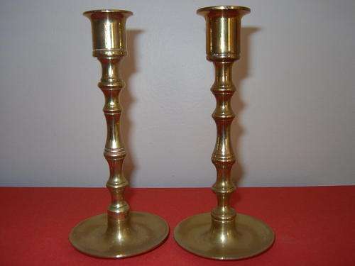 BEAUTIFUL SOLID BRASS CANDLE HOLDERS. FOR THE SERIOUS COLLECTOR.