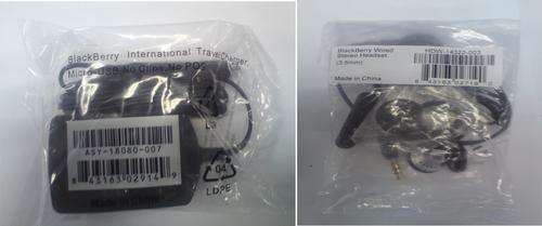 Blackberry Charger and HeadPhone Combo