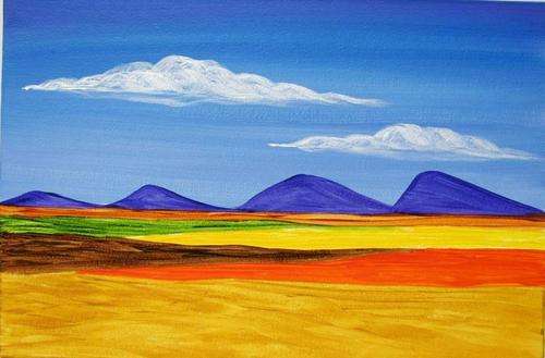 ORIGINAL LANDSCAPE - SA ARTIST JESSIE MEIER - 300X300