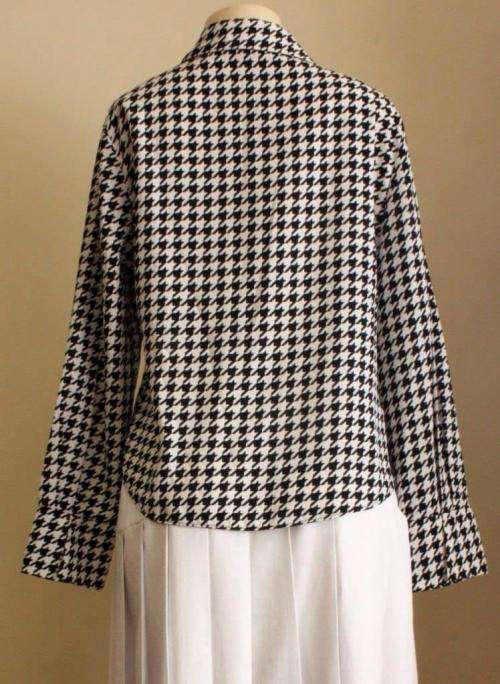 Black and white houndstooth shirt