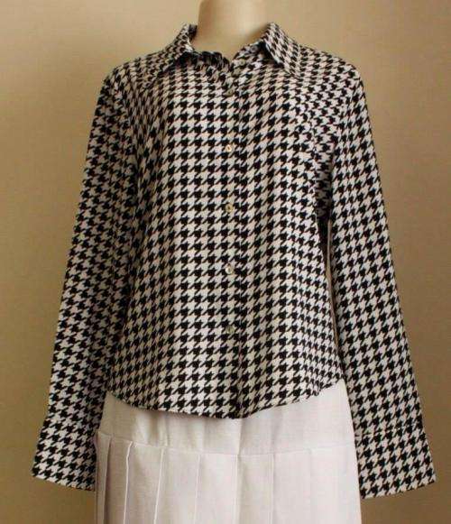 Black and white houndstooth shirt