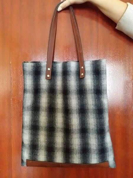 Grey tweed Trenery shopper