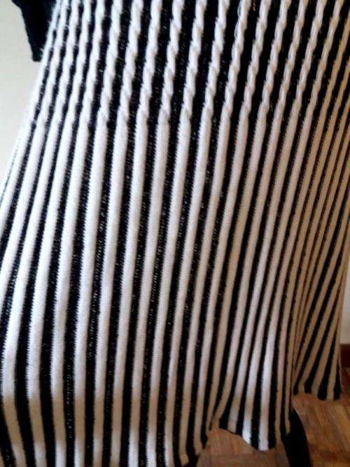 Vintage black and white knitted dress-made in SA