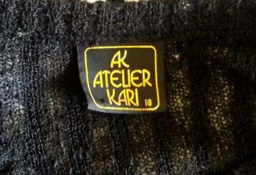 Vintage black and white knitted dress-made in SA