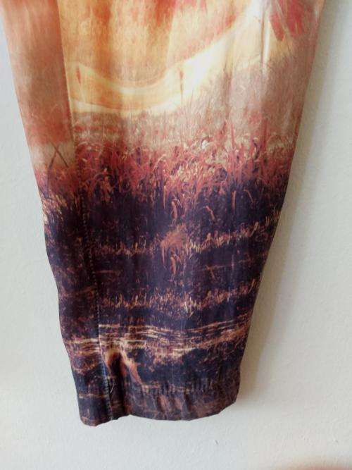 Printed silk pants by Zara