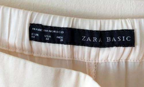 Printed silk pants by Zara