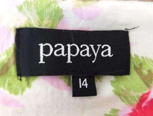 Cotton skirt with roses print