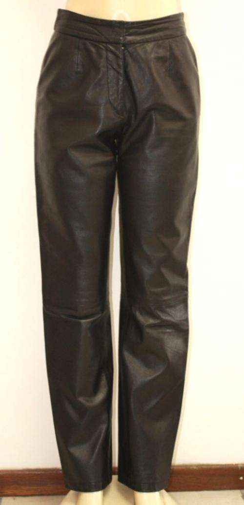 Emporio Armani 100% leather trousers - size 34!