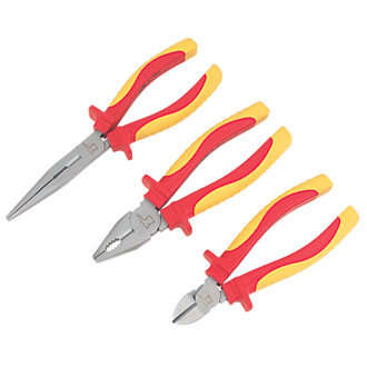 3 Piece Mini Insulated Plier Set - 4.5"