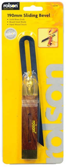 Rolson 190mm Hard Wood Sliding Bevel