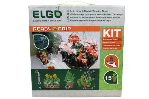 Elgo Patio Watering Kit with Electronic Water Timer