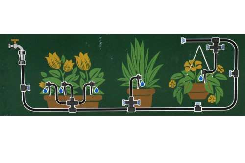 Elgo Patio Watering Kit with Electronic Water Timer