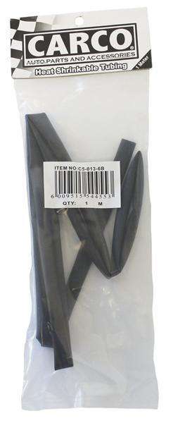 Heat Shrink Roll - Black - 6mm x 1m