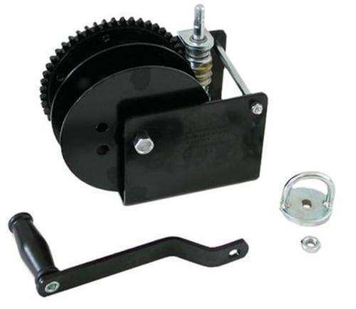 Hand Winch with Worm Gear and Split Barrel - Capacity = 680kg (1500lb)