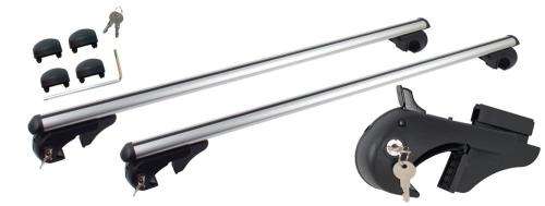 Oval Aluminium Roof Bars that fits on Roof Rails - 120cm Length