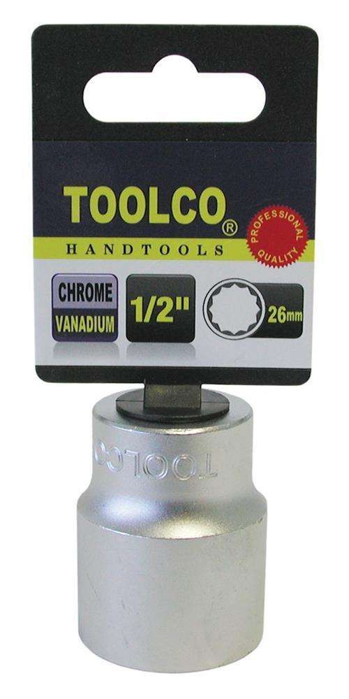 Professional 26mm 1/2" Drive 12 Point Socket