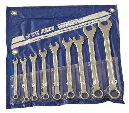 9 Piece Combination Spanner Set