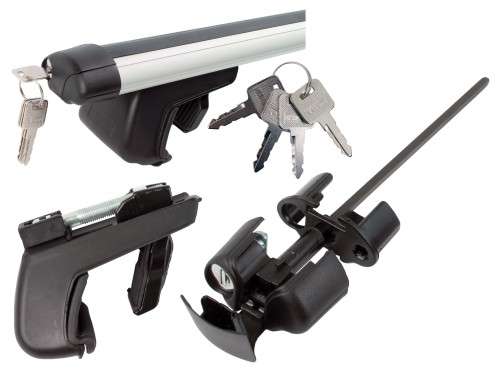 Aluminium Roof Rack that fits on Closed Roof Rails - 120cm Length