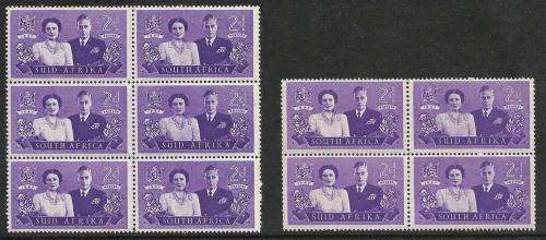 UNION OF SA 2d ROYAL VISIT UMM WITH 3 LISTED VARIETIES.  SEE DESCRIPTION