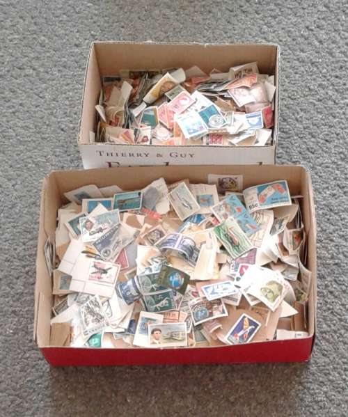 HUNDREDS AND HUNDREDS OF STAMPS WITH A LOT OF FINDS POSSIBLE!  HAPPY SORTING!