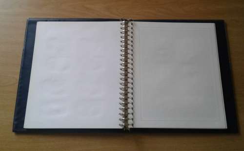AS NEW LOVELY ALBO SOFT PAD MULTI-RING ALBUM WITH 33 BLANK PAGES (NOT NEW).